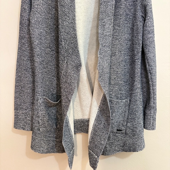 Roots Peppered Grey Open Cardigan Sweatshirt - Picture 9 of 15